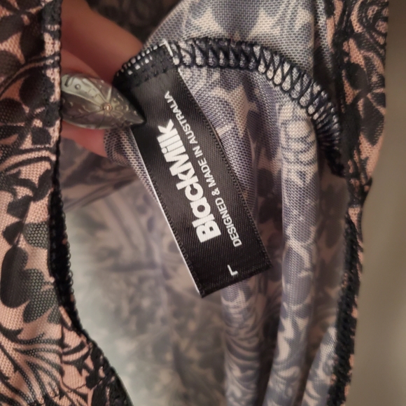 Blackmilk - Black Sacrifice Beige Sheer High Neck Longsleeve Bodysuit - Limited - Picture 14 of 15